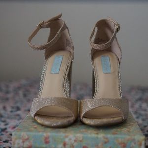 Betsey Johnson Betsey Blue Block-Heel Sandals